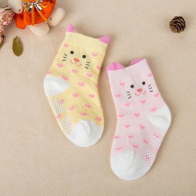 Set 2 Đôi Tất Thu Đông Hàn Quốc Cho Bé 0-3 Tuổi Mẫu Động Vật Smile T77