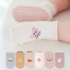 Set 3 Tất Thu Đông Cho Bé Chống Trơn Trượt 0-3 Tuổi Mẫu Hạt Vuông T66