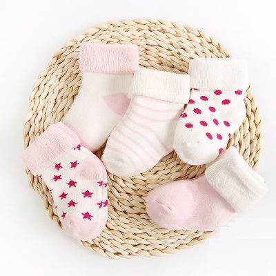 Set 5 Đôi Tất Len Xù Thu Đông Cho Bé Siêu Ấm 0-3 Tuổi T70