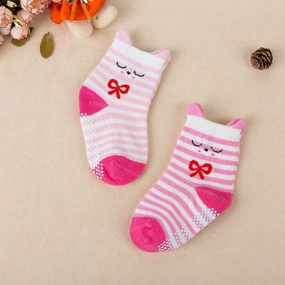 Set 2 Đôi Tất Thu Đông Hàn Quốc Cho Bé 0-3 Tuổi Mẫu Động Vật Smile T77