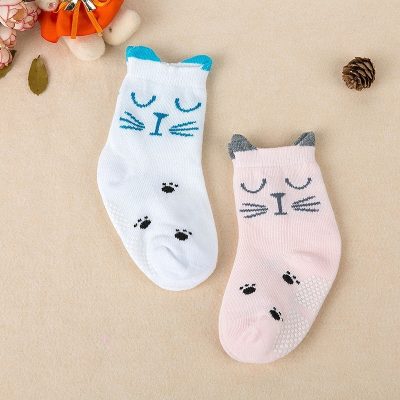 Set 2 Đôi Tất Thu Đông Hàn Quốc Cho Bé 0-3 Tuổi Mẫu Động Vật Smile T77