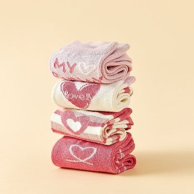 Set 5 Đôi Tất Thu Đông Cao Cổ Cho Bé Gái 1-12 Tuổi Thỏ Bunny T68
