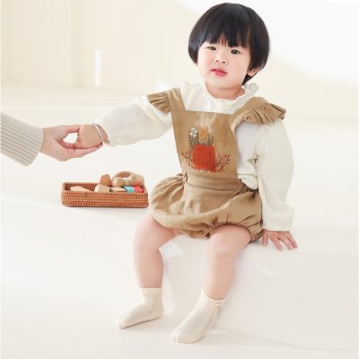 Set 5 Đôi Tất Lưới Thu Đông Cổ Ngắn Cho Bé 0-3 Tuổi Mẫu Mickey & Minnie T74