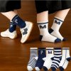 Set 5 Đôi Tất Thu Đông Cao Cổ Cho Bé 0 - 12 Tuổi Mẫu Chữ MP T78