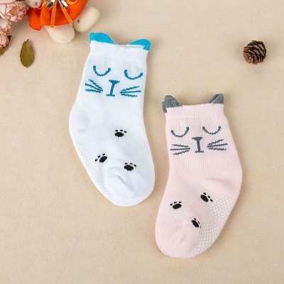 Set 2 Đôi Tất Thu Đông Hàn Quốc Cho Bé 0-3 Tuổi Mẫu Động Vật Smile T77