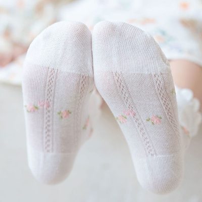 Set 5 Đôi Tất Lưới Thu Đông Cho Bé Trai Bé Gái 1-12 Tuổi Tiểu Thư T86
