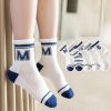 Set 5 Đôi Tất Lưới Cao Cổ Cho Bé Thu Đông 1-12 Tuổi Power CM T62