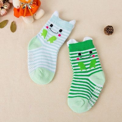 Set 2 Đôi Tất Thu Đông Hàn Quốc Cho Bé 0-3 Tuổi Mẫu Động Vật Smile T77