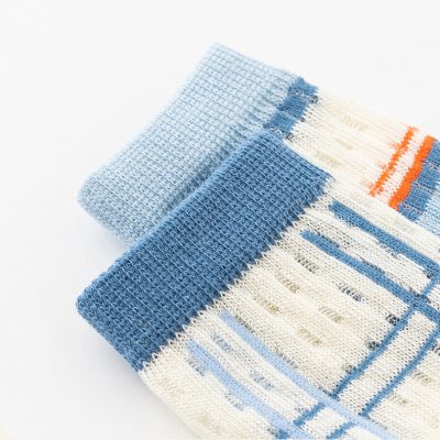 Set 5 Đôi Tất Lưới Thu Đông Cao Cổ Cho Bé Trai Bé Gái 1-12 Tuổi Mẫu Vịt Xanh T89
