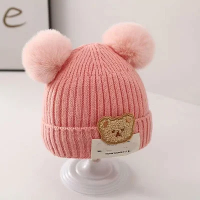Mũ Len Cho Bé Trai Bé Gái 6-24 Tháng Lucky Bông Xù M21 - Ảnh 2