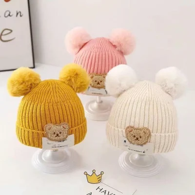 Mũ Len Cho Bé Trai Bé Gái 6-24 Tháng Lucky Bông Xù M21 - Ảnh 5