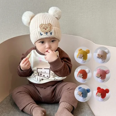 Mũ Len Cho Bé Trai Bé Gái 6-24 Tháng Lucky Bông Xù M21 - Ảnh 3