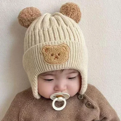 Nón Len Cho Bé Trai Bé Gái Trùm Đầu 3-24 Tháng M57 - Ảnh 5