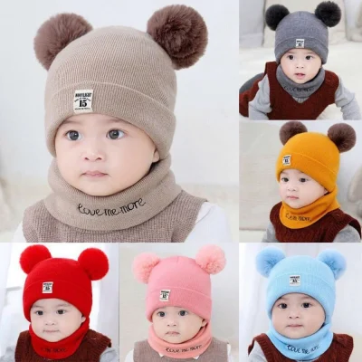 Mũ Len Kèm Khăn Quàng Cổ Cho Bé 6-36 Tháng M14 - Ảnh 6