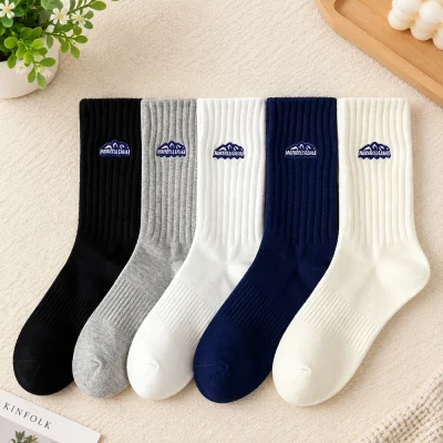 Set 5 Đôi Tất Người Lớn Thoáng Khí Thấm Hút Mồ Hôi Mẫu Thể Thao TX05