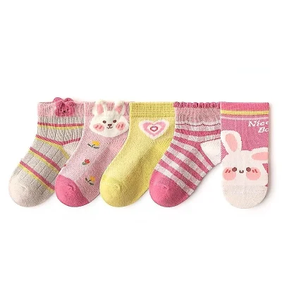 Set 5 Đôi Tất Thu Đông Cho Bé Trai Bé Gái Từ 1 - 12 Tuổi Mẫu Nhiều Hình T69 - Ảnh 7