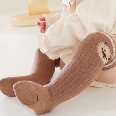 Set 5 Đôi Tất Thu Đông Cao Cổ Cho Bé 0-5 Tuổi Hình Con Vật T31 - Ảnh 10