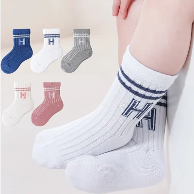 Set 5 Đôi Tất Thu Đông Cho Bé Trai Bé Gái 0-5 Tuổi Mẫu Chữ H T23 - Ảnh 9
