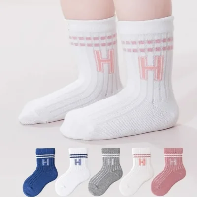 Set 5 Đôi Tất Thu Đông Cho Bé Trai Bé Gái 0-5 Tuổi Mẫu Chữ H T23 - Ảnh 8