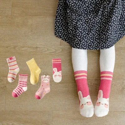 Set 5 Đôi Tất Thu Đông Cho Bé Trai Bé Gái Từ 1 - 12 Tuổi Mẫu Nhiều Hình T69 - Ảnh 3