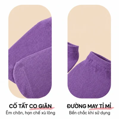 Set 5 Tất Chống Trượt Cho Bé Trai Bé Gái 1-12 Tuổi Cổ Ngắn Nhiều Màu T20 - Ảnh 6