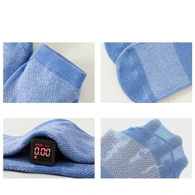 Set 5 Đôi Tất Nam & Nữ Thu Đông Chống Trơn Trượt Mẫu Đen Ghi TX01 - Ảnh 7