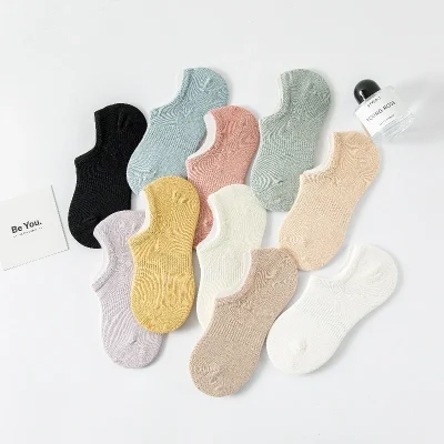 Set 5 Đôi Tất Người Lớn Thấm Hút Mồ Hôi Chống Ma Sát Họa Tiết Trơn TX03 - Ảnh 9