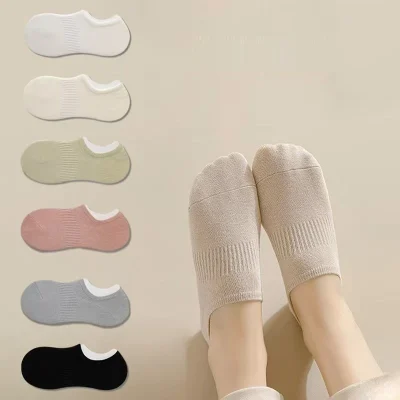 Set 5 Đôi Tất Người Lớn Thấm Hút Mồ Hôi Chống Ma Sát Họa Tiết Trơn TX03 - Ảnh 6