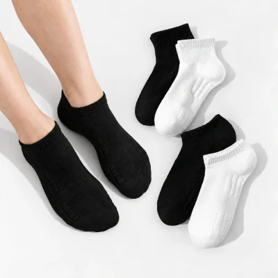 Set 5 Đôi Tất Lưới Chống Trượt Thể Thao Cho Nam Nữ TX04