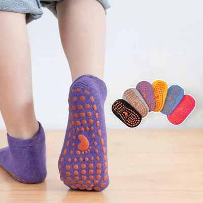 Set 5 Tất Chống Trượt Cho Bé Trai Bé Gái 1-12 Tuổi Cổ Ngắn Nhiều Màu T20 - Ảnh 4